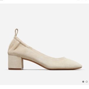 Everlane Day Heel Natural Suede